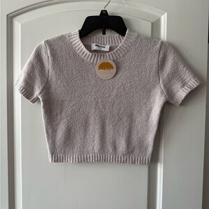 Double Zero Light Gray Crop Top